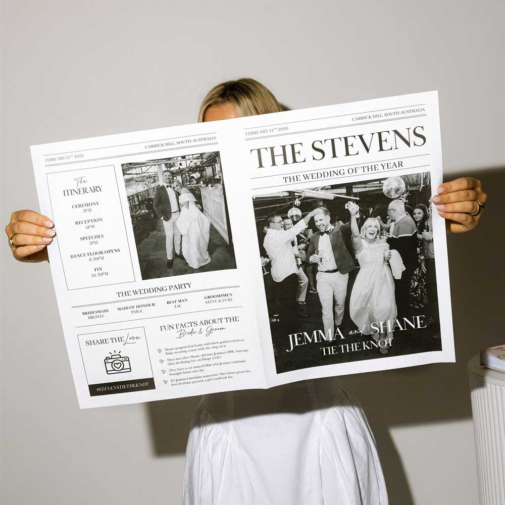 Custom Wedding Newspapers